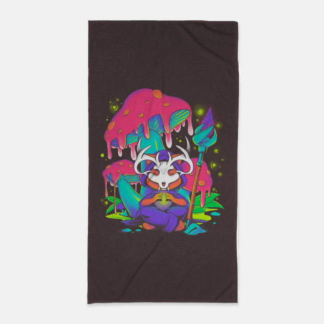 Mushroom Underworld Fox-None-Beach-Towel-ellr