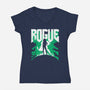 Rog 92-Womens-V-Neck-Tee-rocketman_art