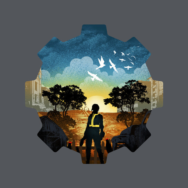 Fallout Landscape-None-Fleece-Blanket-dandingeroz