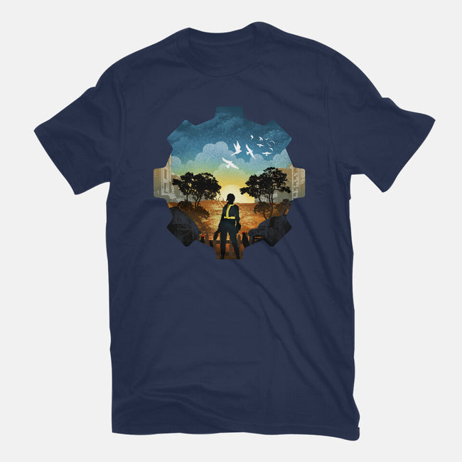 Fallout Landscape-Unisex-Basic-Tee-dandingeroz