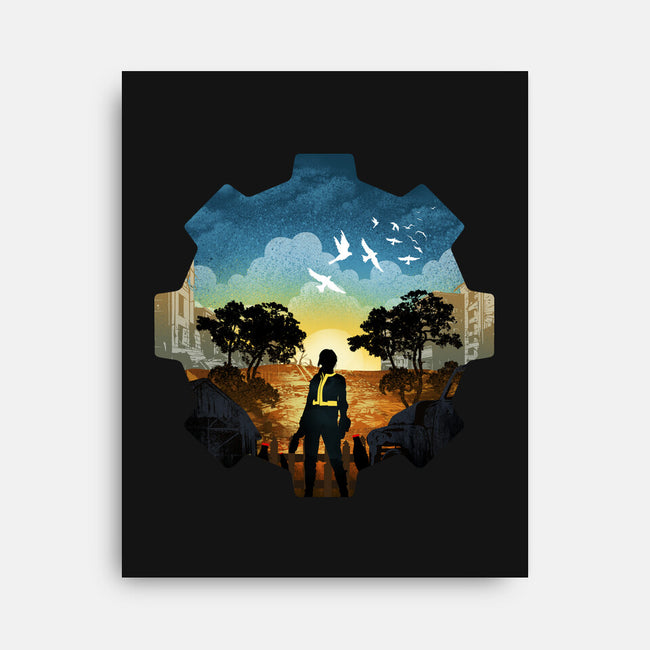 Fallout Landscape-None-Stretched-Canvas-dandingeroz