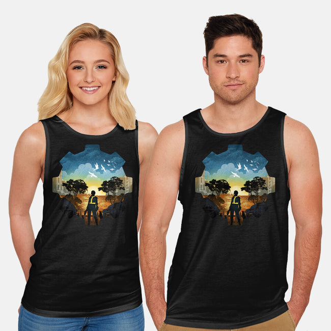 Fallout Landscape-Unisex-Basic-Tank-dandingeroz