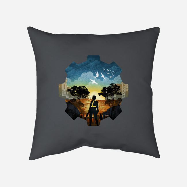 Fallout Landscape-None-Removable Cover-Throw Pillow-dandingeroz