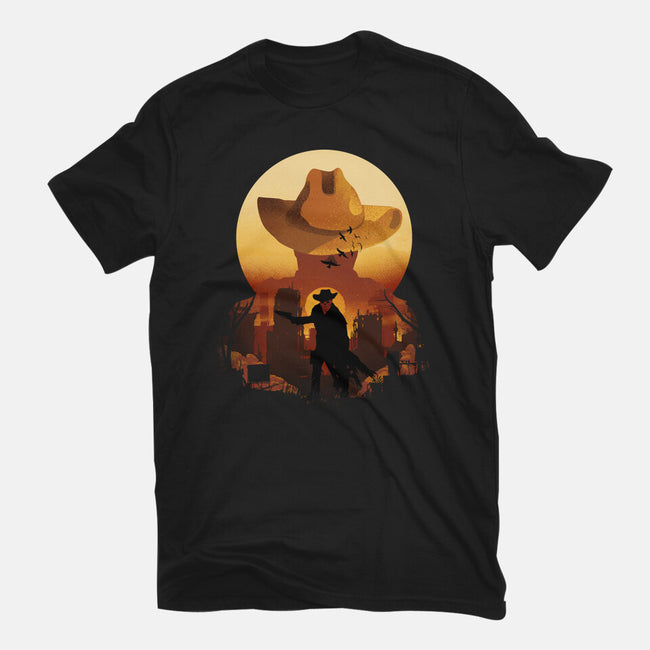 Wasteland Sunset-Unisex-Basic-Tee-dandingeroz