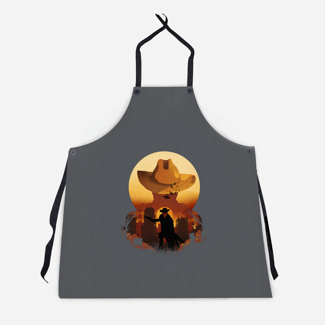 Wasteland Sunset-Unisex-Kitchen-Apron-dandingeroz