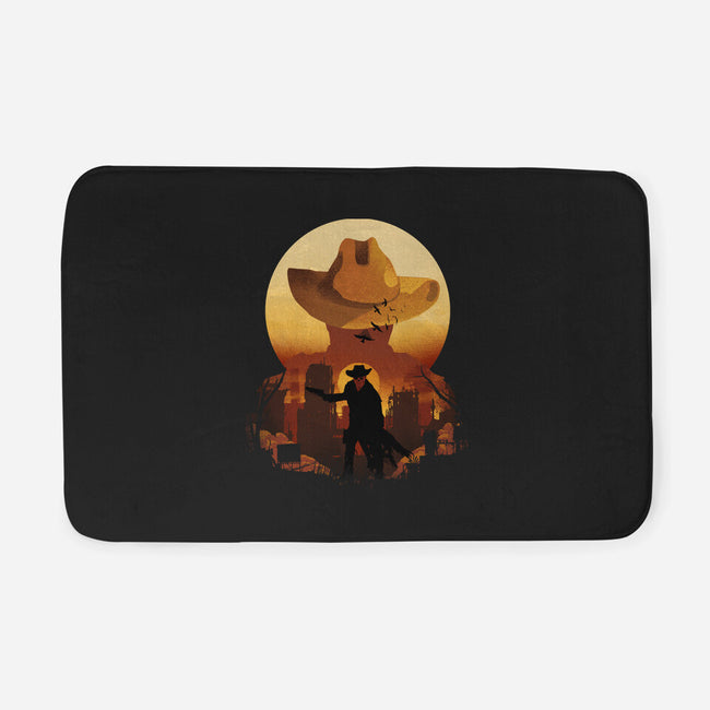 Wasteland Sunset-None-Memory Foam-Bath Mat-dandingeroz