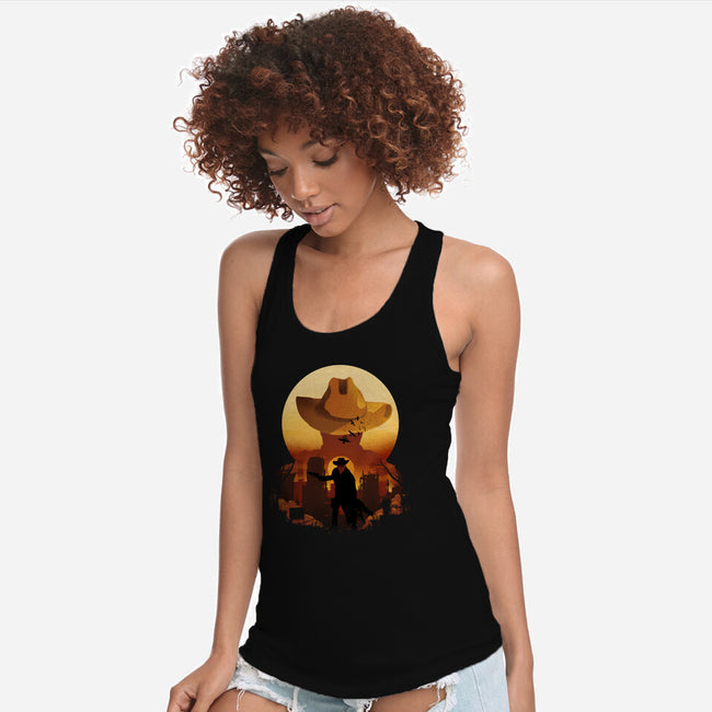 Wasteland Sunset-Womens-Racerback-Tank-dandingeroz