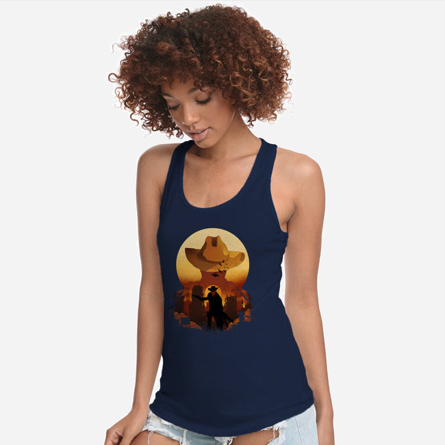 Wasteland Sunset-Womens-Racerback-Tank-dandingeroz