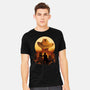 Wasteland Sunset-Mens-Heavyweight-Tee-dandingeroz