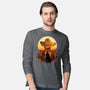 Wasteland Sunset-Mens-Long Sleeved-Tee-dandingeroz