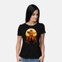 Wasteland Sunset-Womens-Basic-Tee-dandingeroz