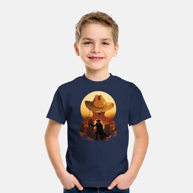 Wasteland Sunset-Youth-Basic-Tee-dandingeroz