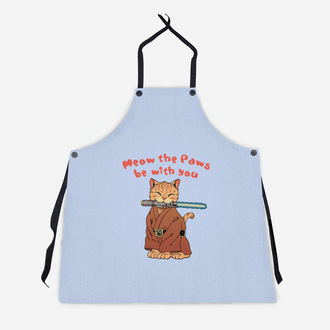 Meow The Paws Be With You-Unisex-Kitchen-Apron-vp021