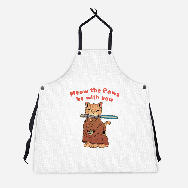 Meow The Paws Be With You-Unisex-Kitchen-Apron-vp021