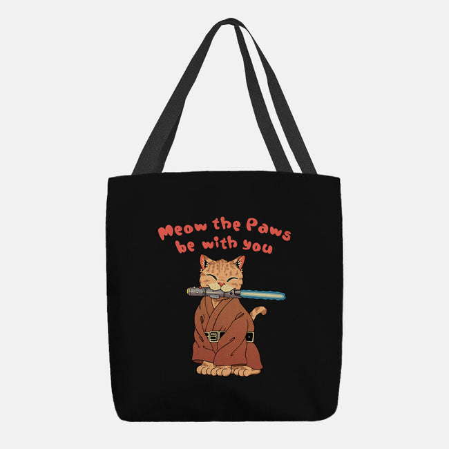 Meow The Paws Be With You-None-Basic Tote-Bag-vp021