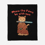 Meow The Paws Be With You-None-Fleece-Blanket-vp021