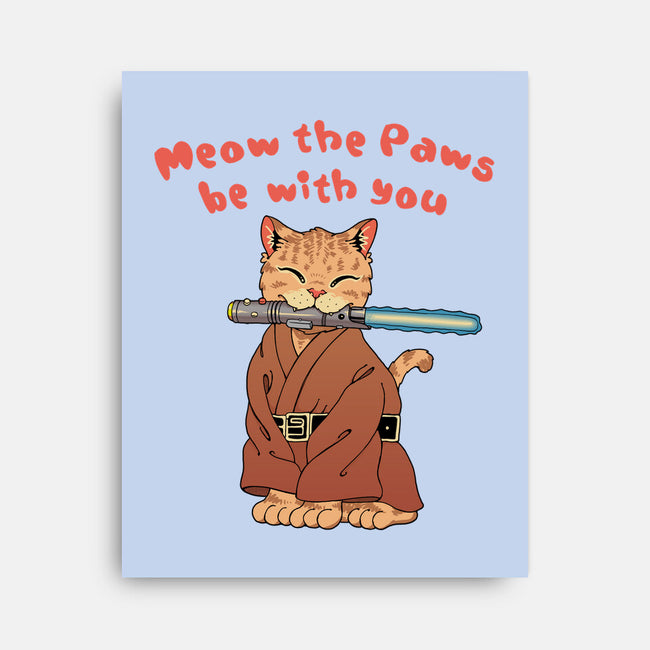 Meow The Paws Be With You-None-Stretched-Canvas-vp021