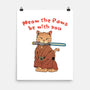 Meow The Paws Be With You-None-Matte-Poster-vp021