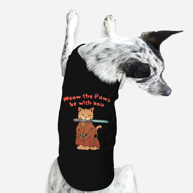 Meow The Paws Be With You-Dog-Basic-Pet Tank-vp021