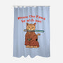 Meow The Paws Be With You-None-Polyester-Shower Curtain-vp021