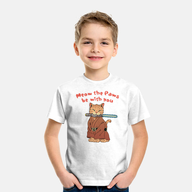 Meow The Paws Be With You-Youth-Basic-Tee-vp021