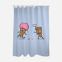 Empty Cone-None-Polyester-Shower Curtain-Raffiti