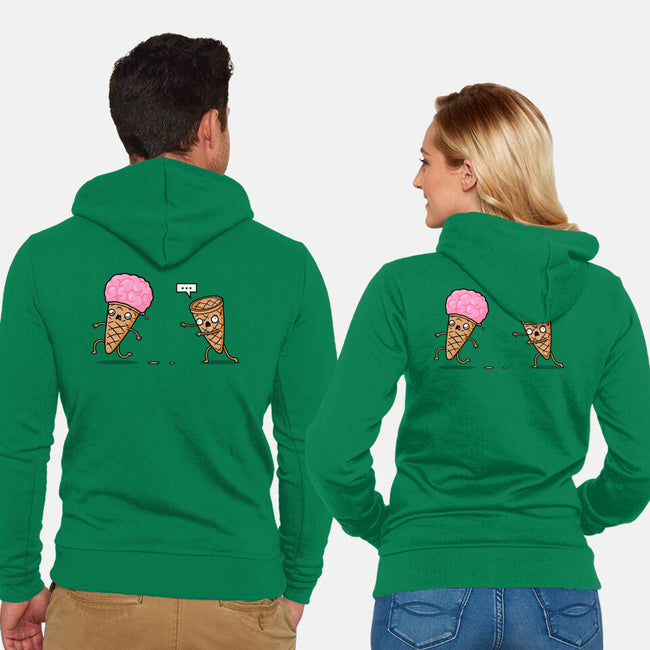 Empty Cone-Unisex-Zip-Up-Sweatshirt-Raffiti