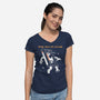 The Scifi Club-Womens-V-Neck-Tee-sachpica