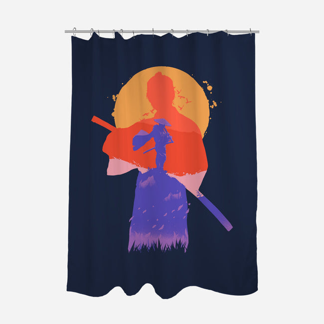 Samurai Jin-None-Polyester-Shower Curtain-RamenBoy