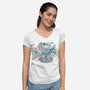 The Ocean Boys-Womens-V-Neck-Tee-eduely