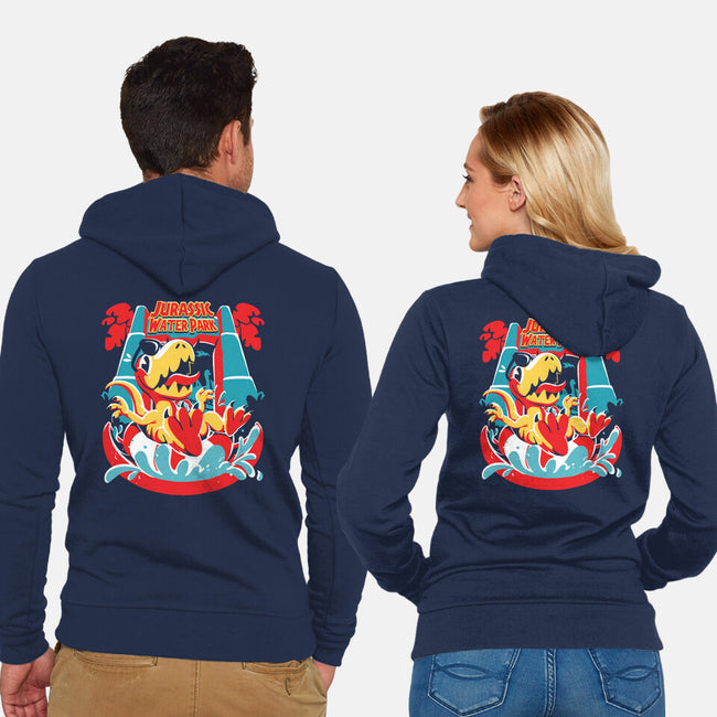 Jurassic Water Park-Unisex-Zip-Up-Sweatshirt-estudiofitas