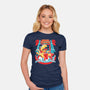 Jurassic Water Park-Womens-Fitted-Tee-estudiofitas