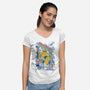 Regular Monday-Womens-V-Neck-Tee-Henrique Torres