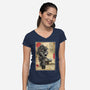 The Way Of Maximus Ukiyo-Womens-V-Neck-Tee-DrMonekers