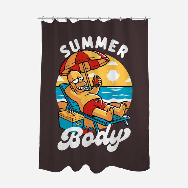 Summer Body-None-Polyester-Shower Curtain-Studio Mootant