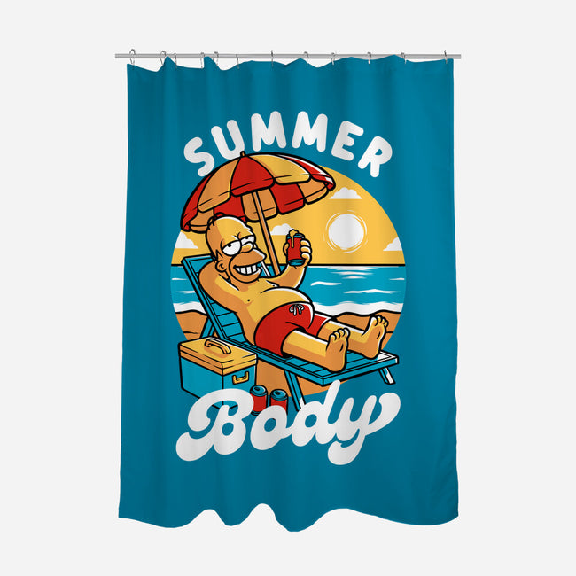 Summer Body-None-Polyester-Shower Curtain-Studio Mootant