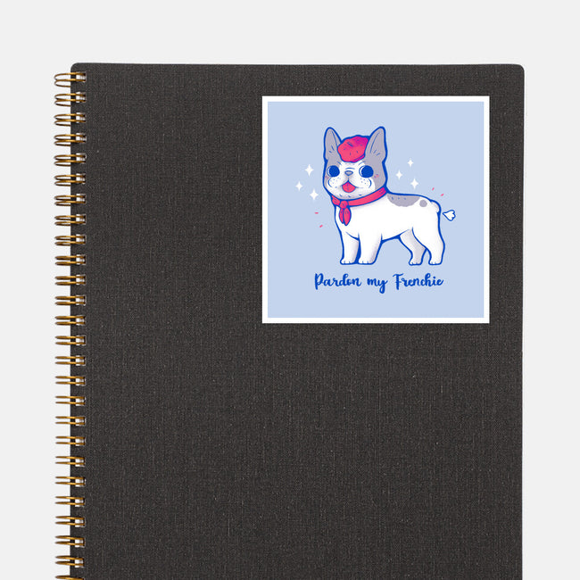 Cute Pardon My Frenchie-None-Glossy-Sticker-xMorfina