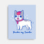 Cute Pardon My Frenchie-None-Stretched-Canvas-xMorfina