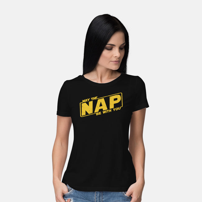 May The Nap Be With You-Womens-Basic-Tee-Melonseta