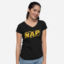 May The Nap Be With You-Womens-V-Neck-Tee-Melonseta