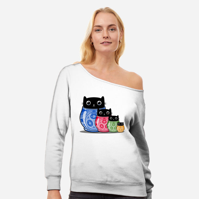 Catryoshka-Womens-Off Shoulder-Sweatshirt-erion_designs