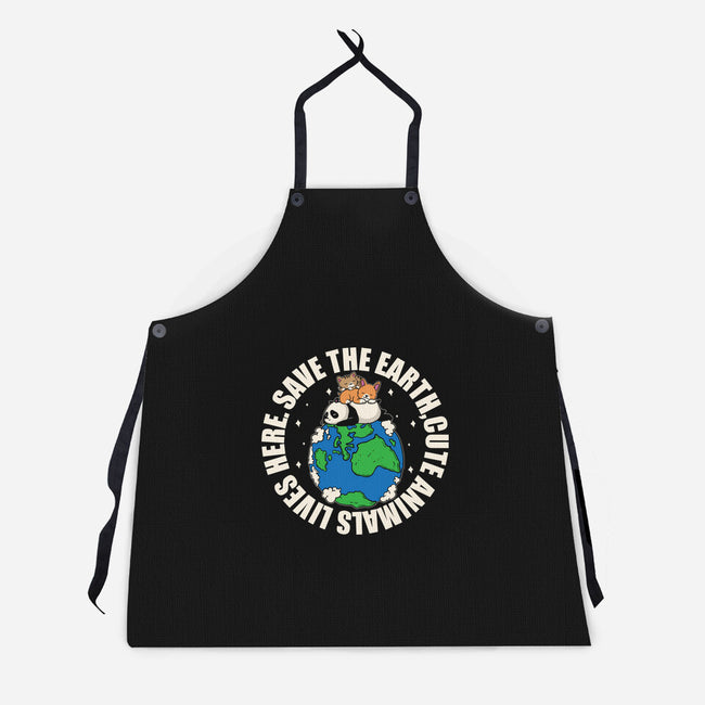 Cute Animals Live Here-Unisex-Kitchen-Apron-turborat14