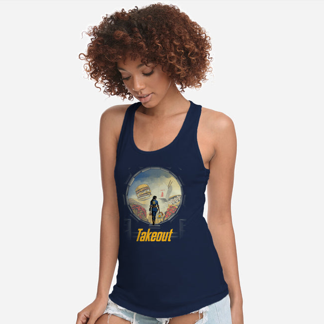 Takeout-Womens-Racerback-Tank-Betmac