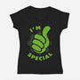 Special Dweller-Womens-V-Neck-Tee-Olipop