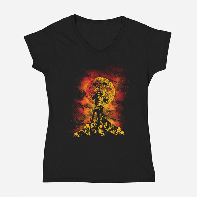 Necromicon-Womens-V-Neck-Tee-dalethesk8er