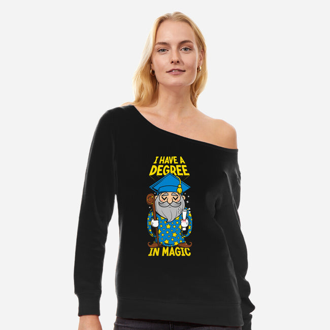 A Degree In Magic-Womens-Off Shoulder-Sweatshirt-krisren28