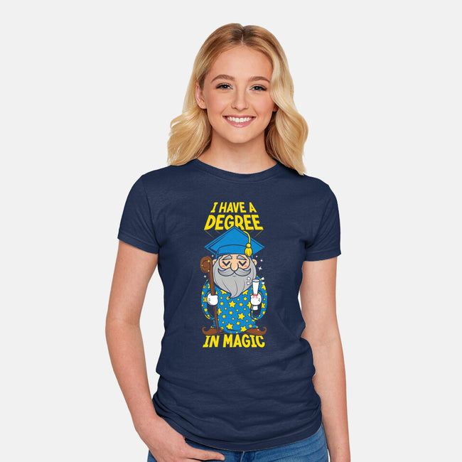 A Degree In Magic-Womens-Fitted-Tee-krisren28