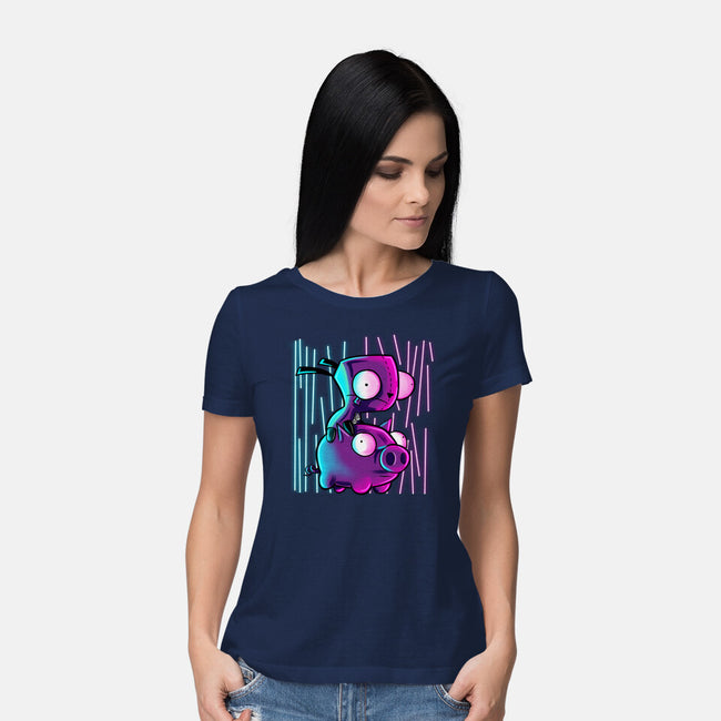 Hog Neon Rider-Womens-Basic-Tee-nickzzarto