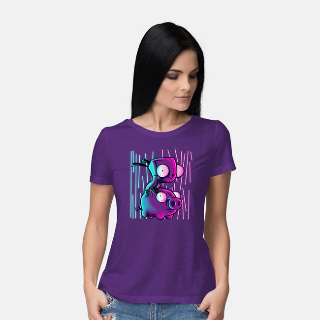 Hog Neon Rider-Womens-Basic-Tee-nickzzarto