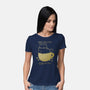 Angry Cat Before Coffee-Womens-Basic-Tee-xMorfina